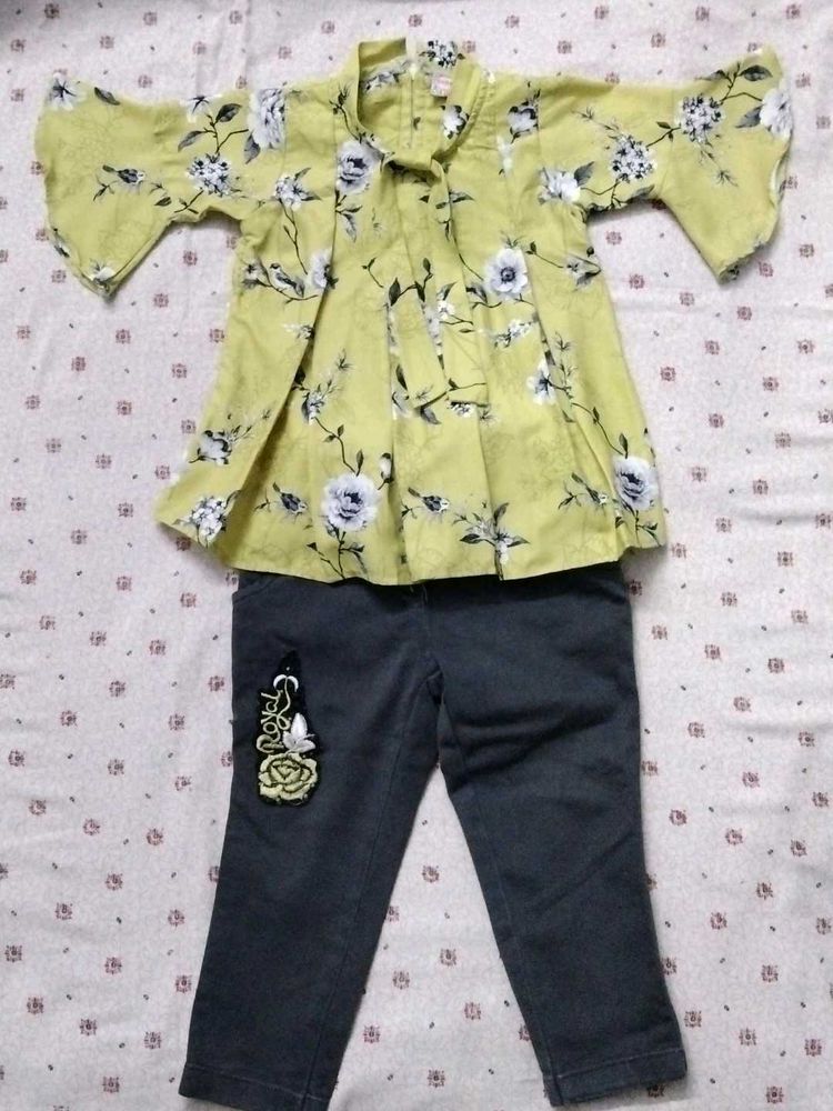 Lime Top With Pant