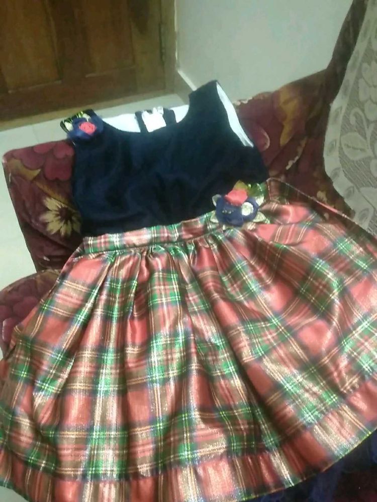 Cute Plaid Girls Dress