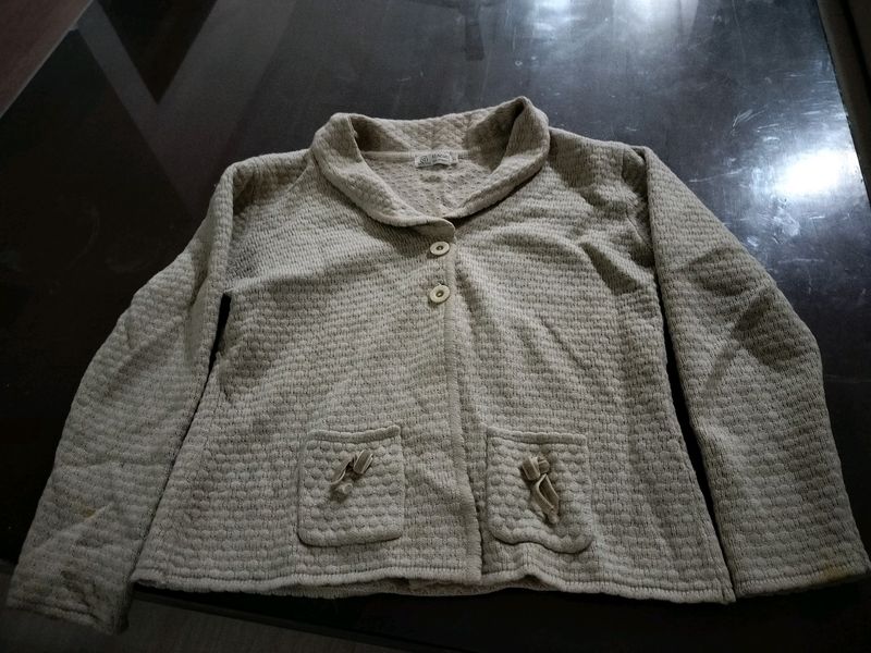 Vintage Textured Knit Cardigan