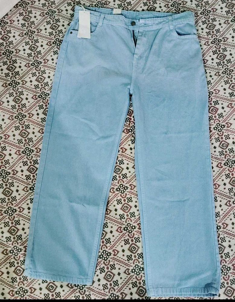 Light Blue Wide Leg Jeans