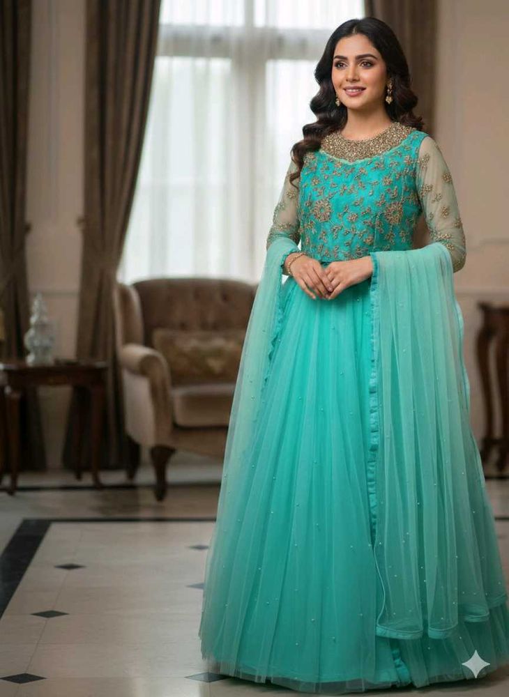 Gorgeous Blue Ethnic Gown