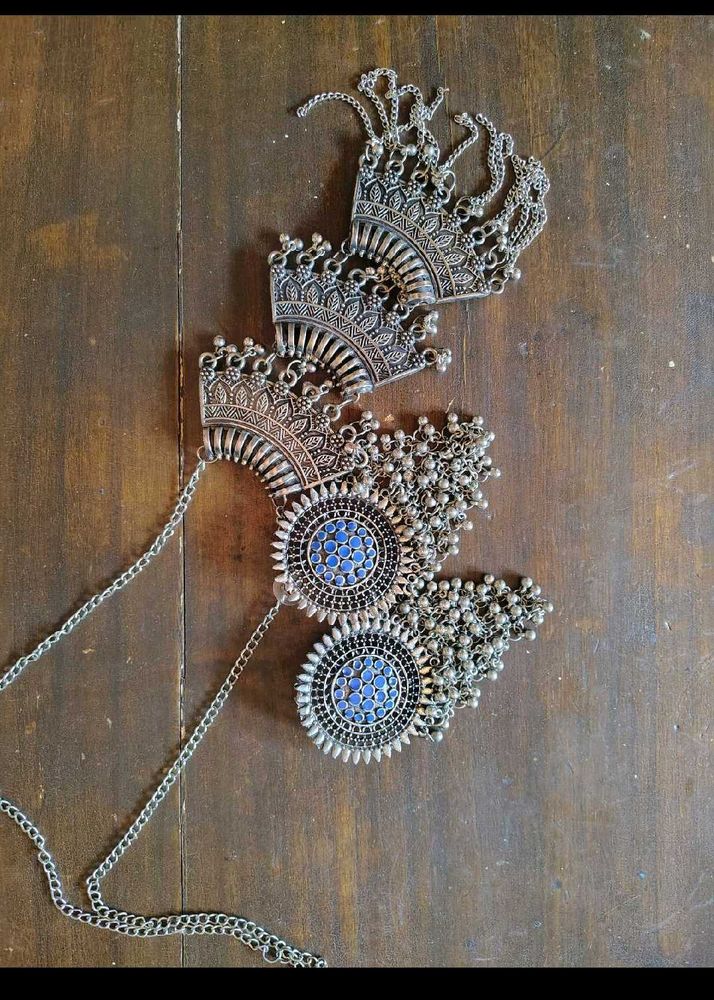 Premium Oxidised Jewellery Set