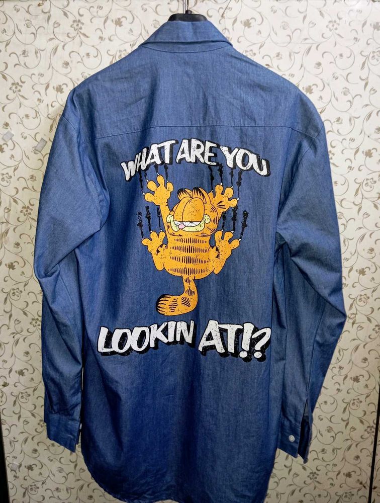 Otwo Denim Graphic Shirt