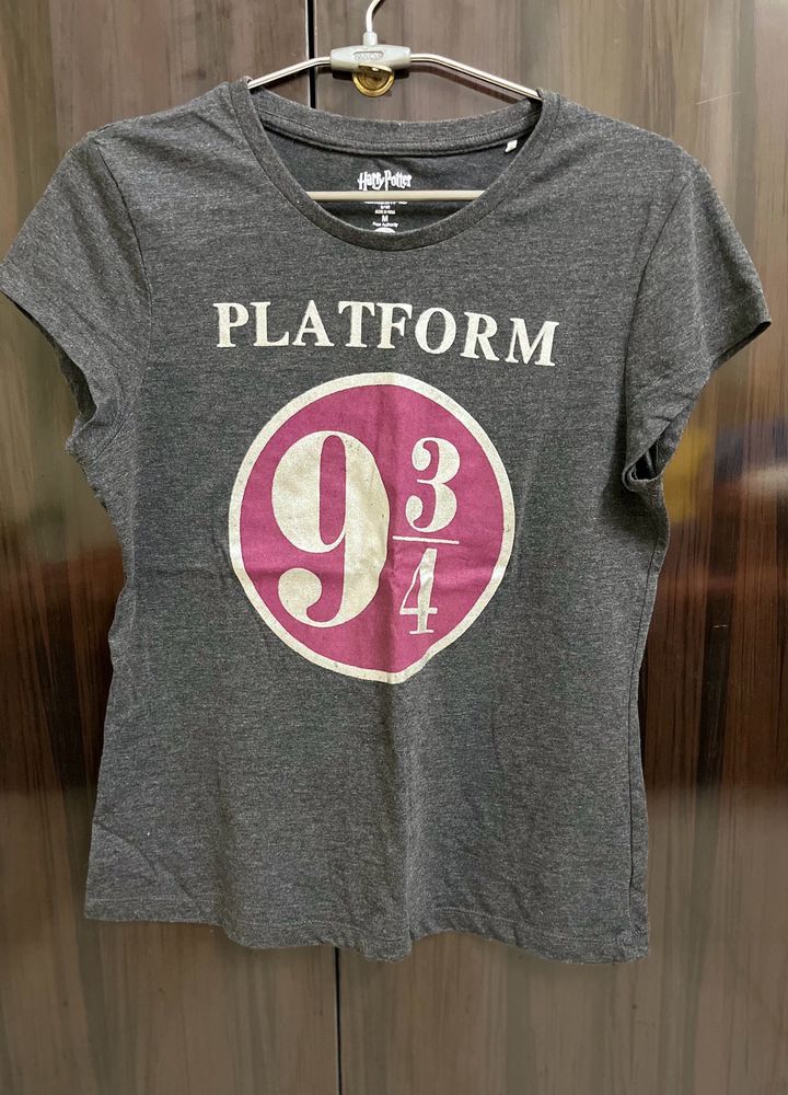 Grey Color Harry Potter T-shirt