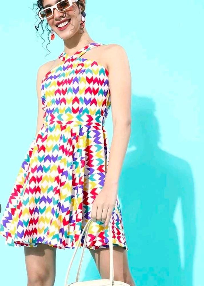 Fun &amp; Flirty Colorful Mini Dress