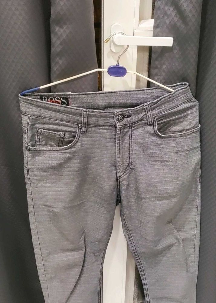 Men Denim Grey Color