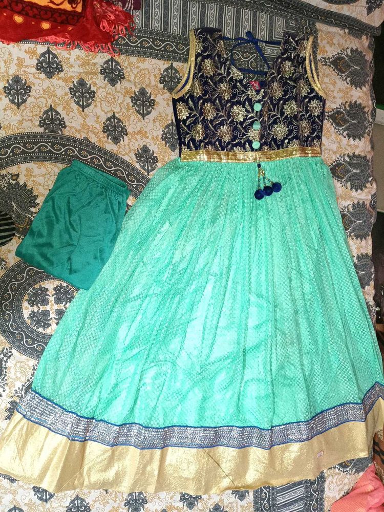 Girls' Festive Anarkali Dress