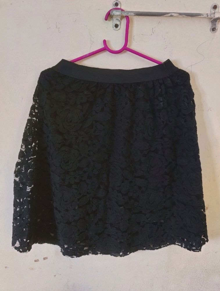 Floral Net Skirt