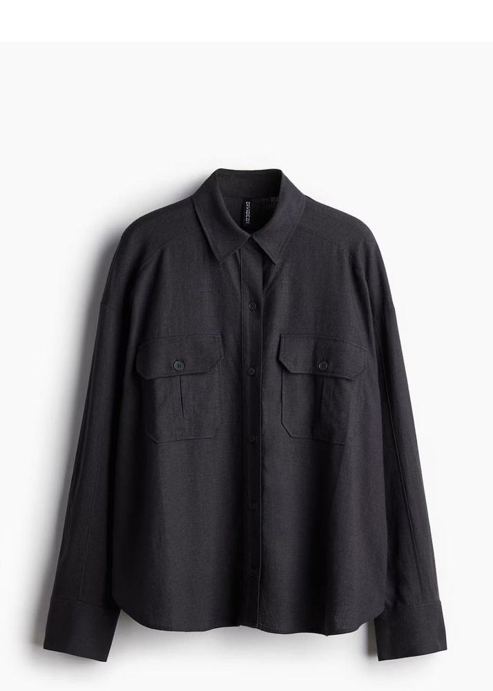 set of 2 cargo H&amp;M linen shirts