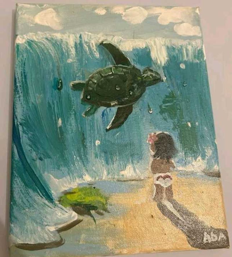 Moana Beautiful Hand-painted Acrylic Painting ✨