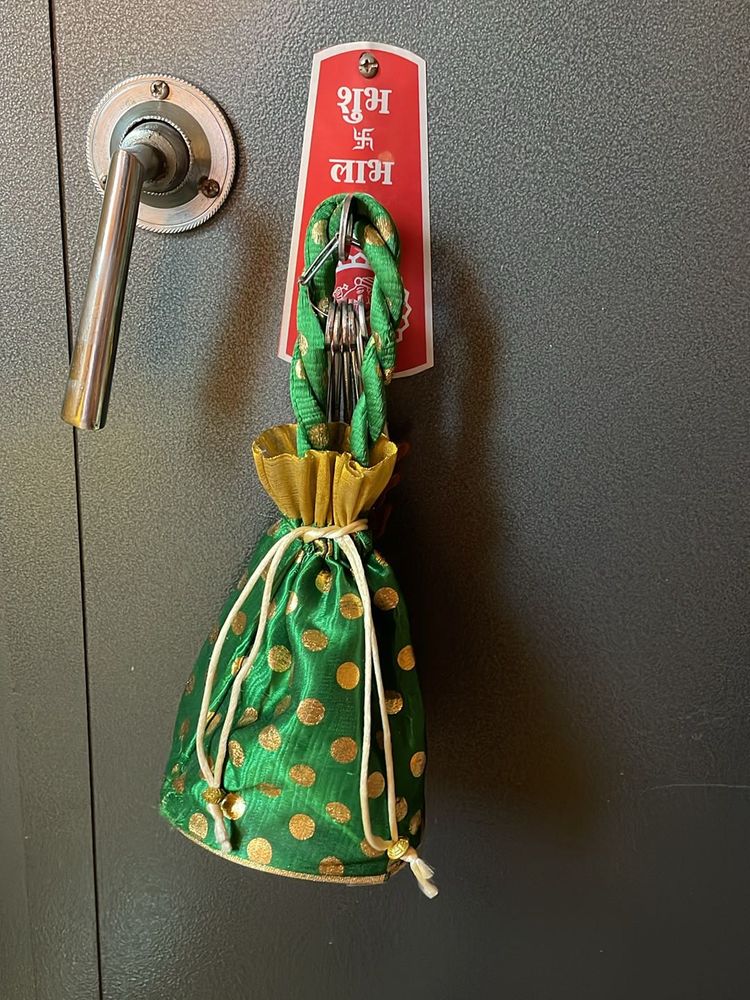 Green Multi Purpose Potli