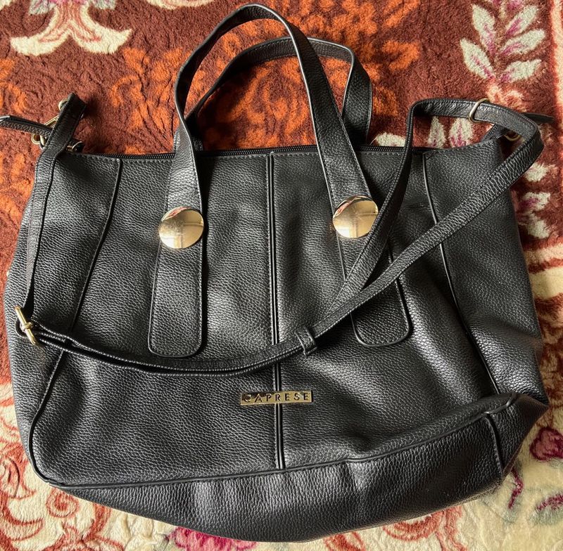 Caprese Black Tote Bag