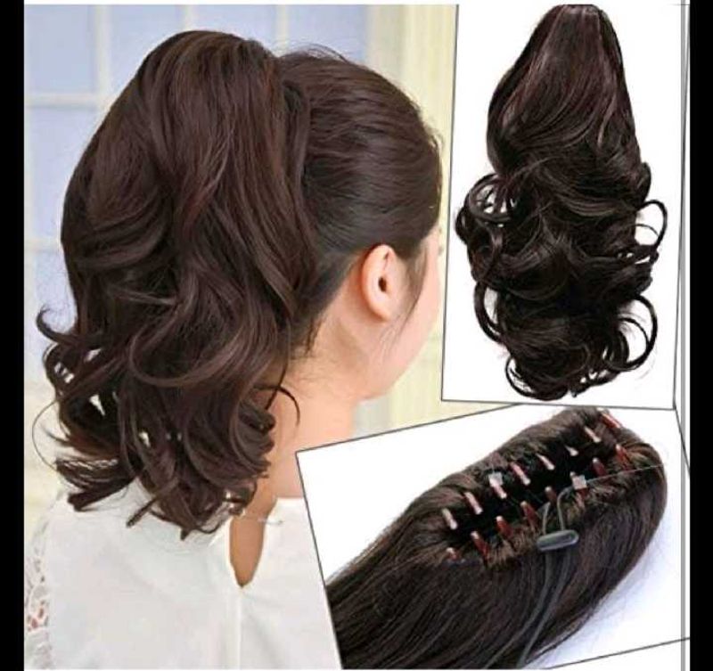 Wavy black Ponytail Extension(Unused)