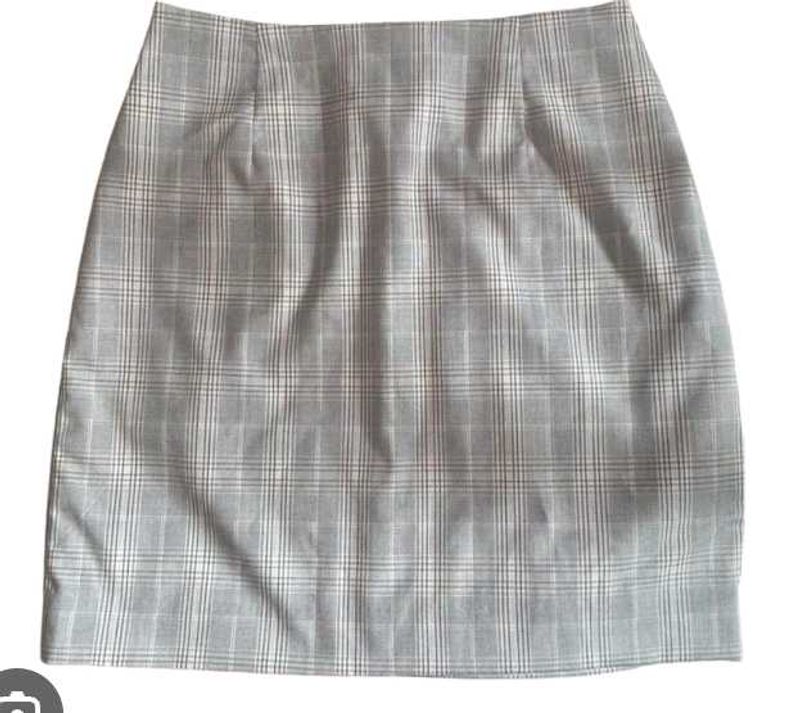 Plaid Mini Korean Skirt