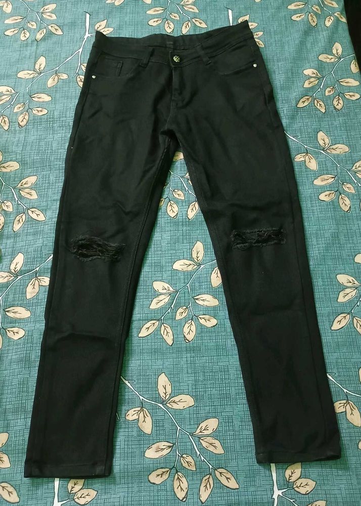 skinny black jeans ripped knee y2k grunge