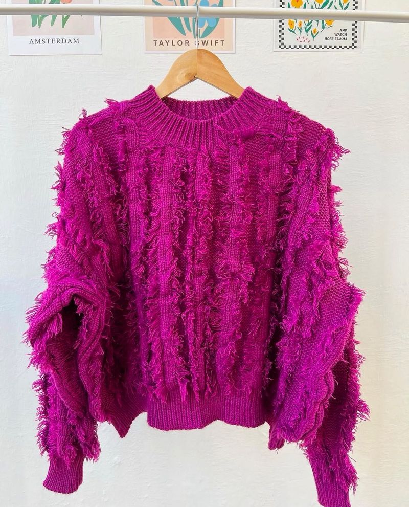 High Fashion Fringe Sweater