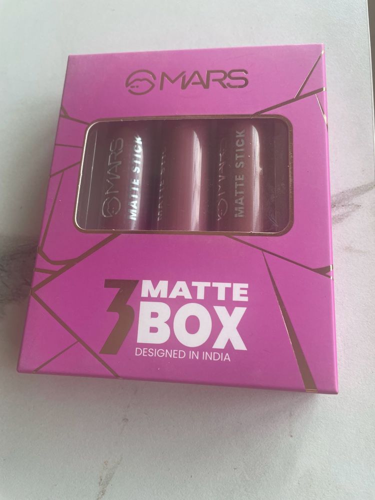 Mars Matte Lipstick Set of 3