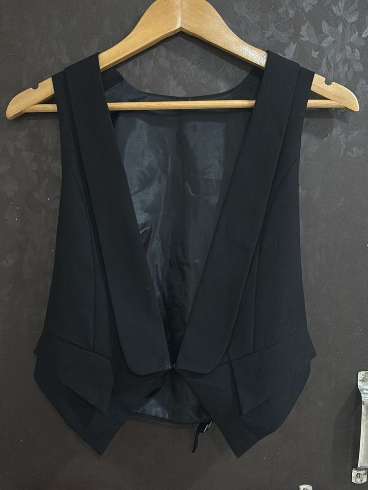 Sleek Black Vest