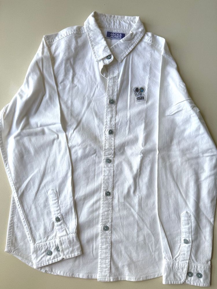 Jack &amp; Jones White Shirt For 8 -9 Years Boys