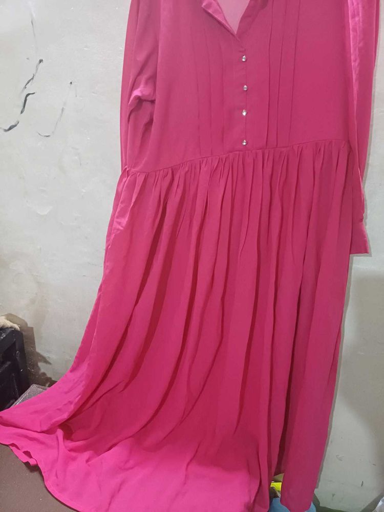 Pink Casual Dress