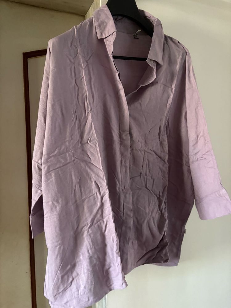 Lavender Cotton Shirt