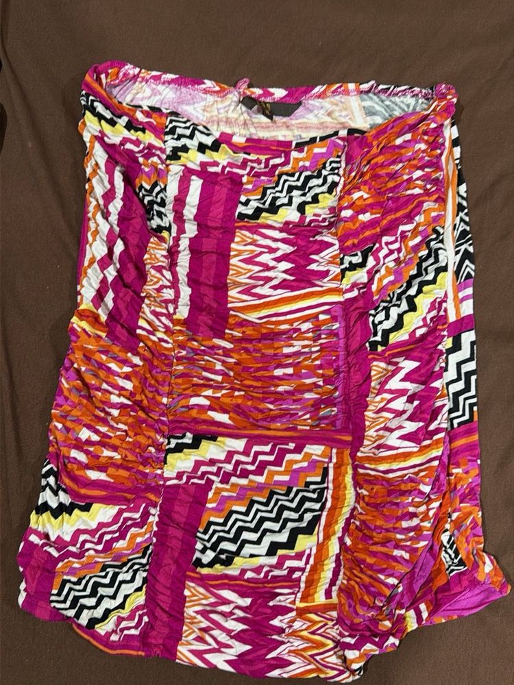 Colorful Print tube top size xl