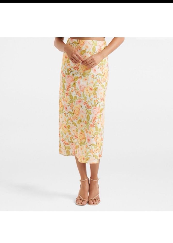 FOREVER NEW Floral Midi Skirt