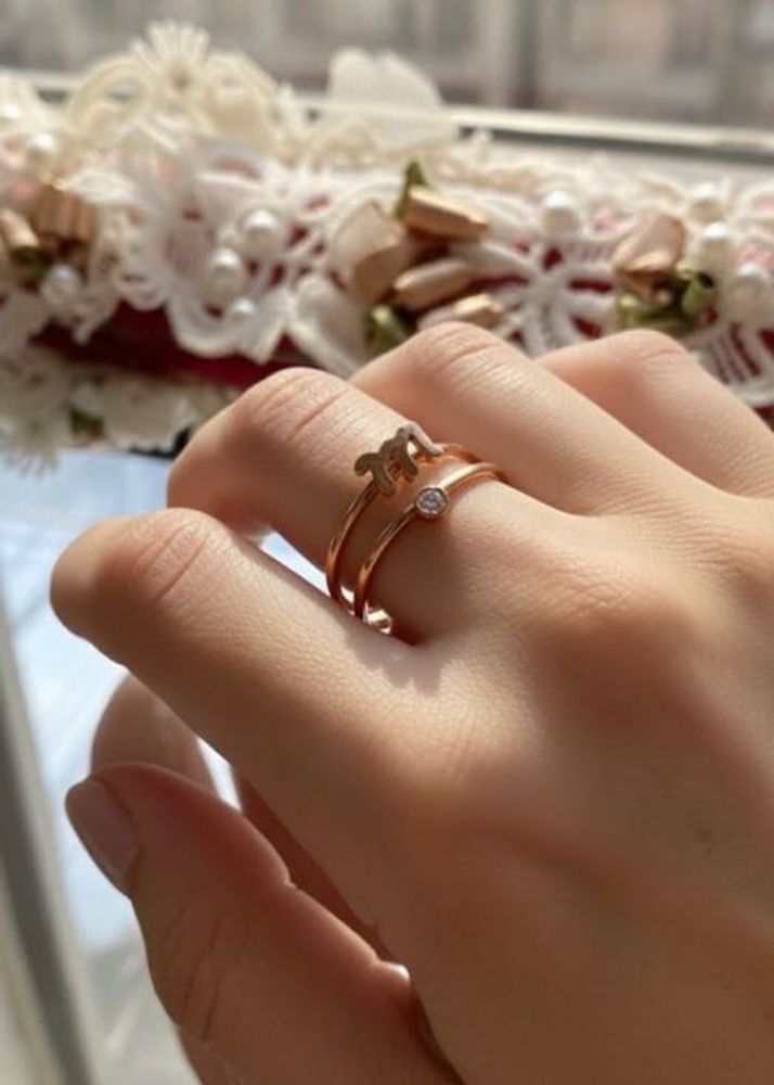 LETTER “ ℳ🧸ྀི ” RINGS💍