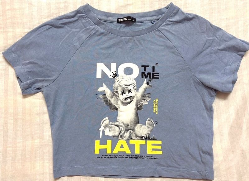 Graphic Print Crop Top