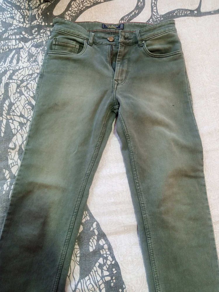 Olive Jeans For Men