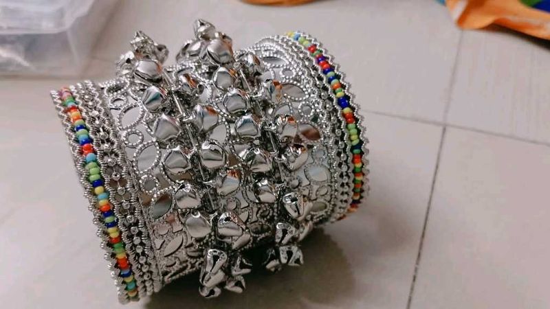 Silver Jingle Bangle