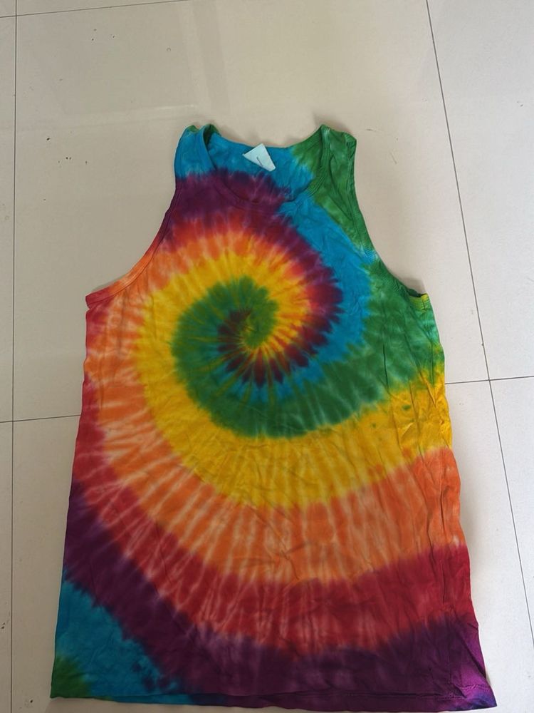 Rainbow Tie-Dye Tank Top