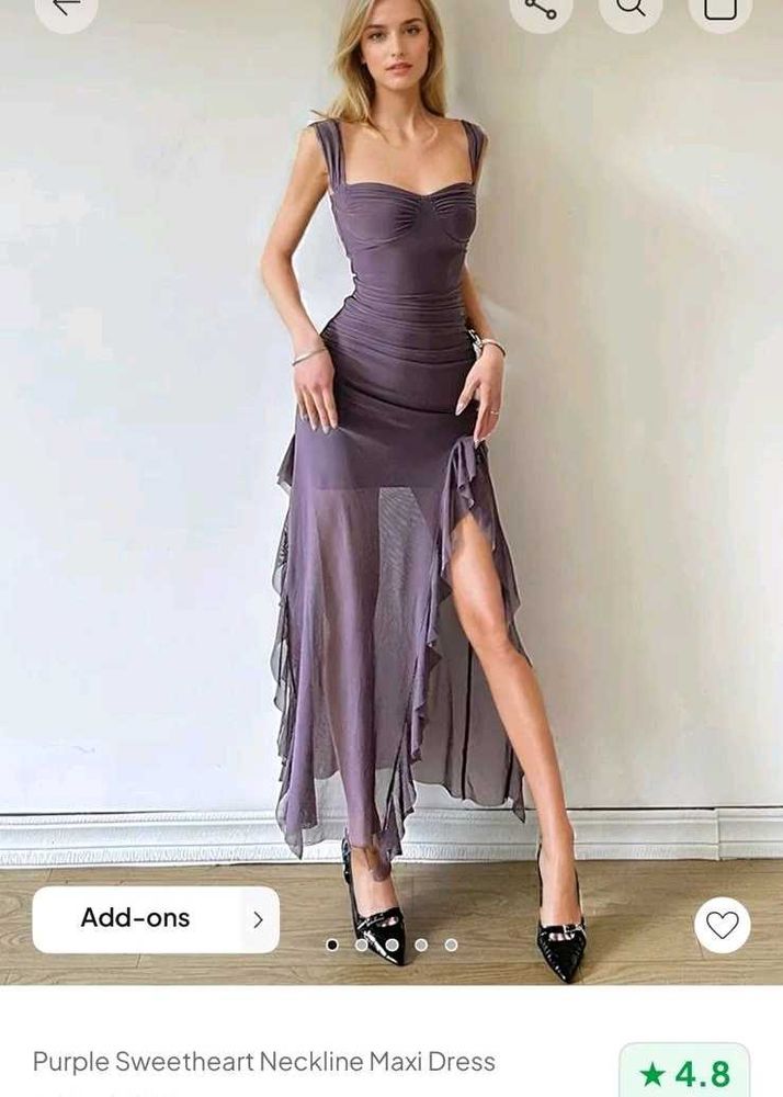 Newme Purple Maxi Dress