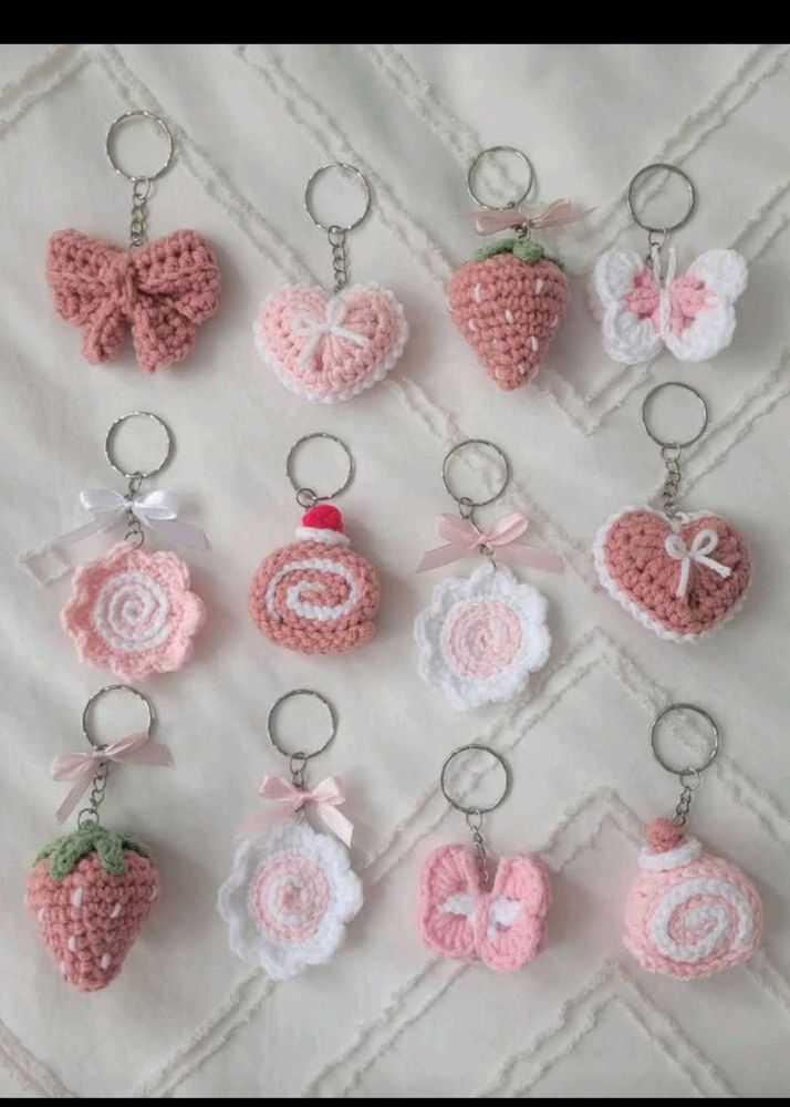 Crochet Keychains - Kawaii Style