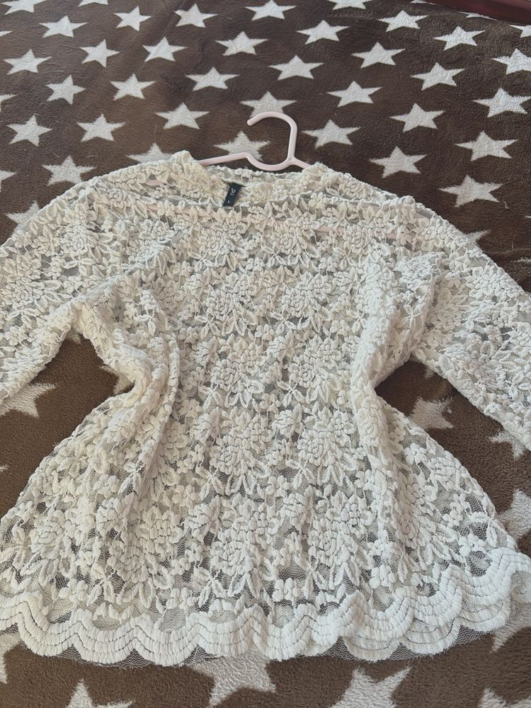 Lace Detailed Top