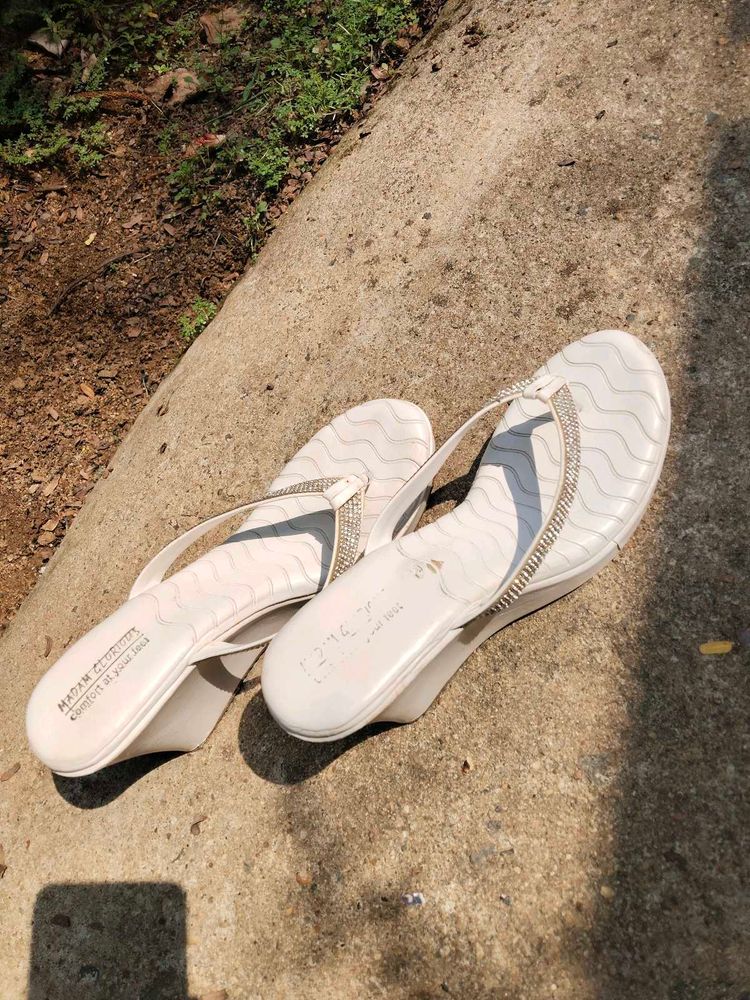 Madam Glamour Thong Wedge Sandals