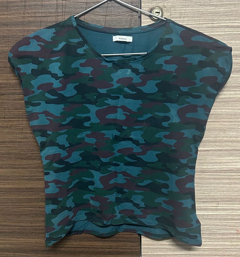 Camouflage Crop Tshirt