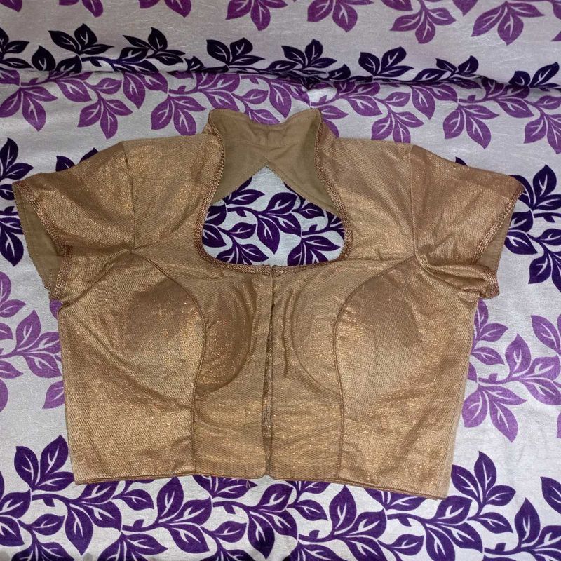 Golden Beautiful Design Like Wedding Blouse