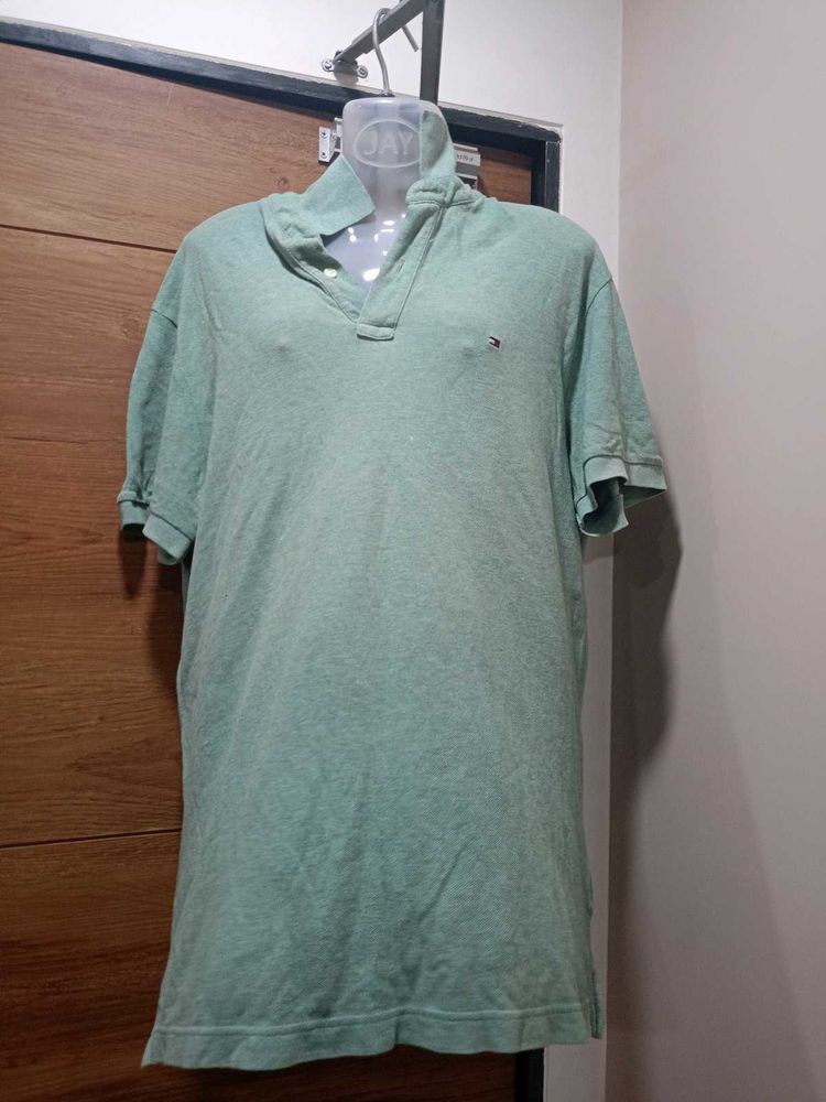 Tommy Hilfiger Light Green Polo Tee