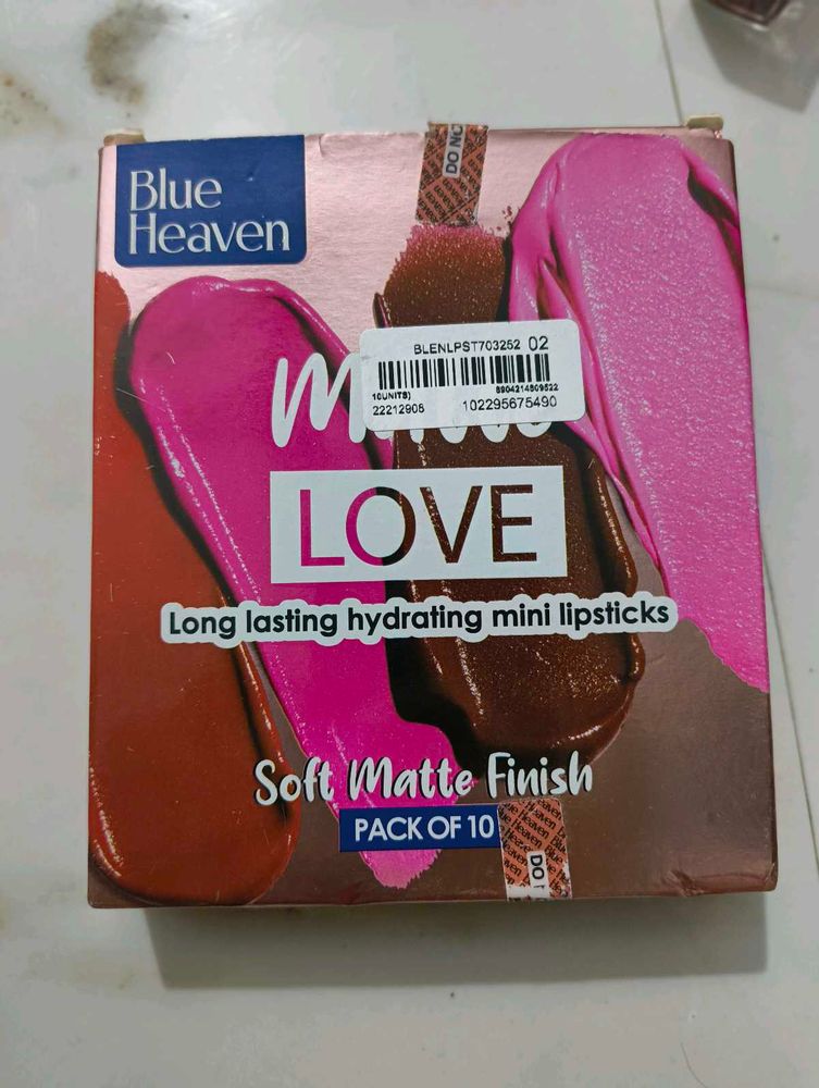 Blue Heaven Soft Matte Long Lasting Mini Lipsticks