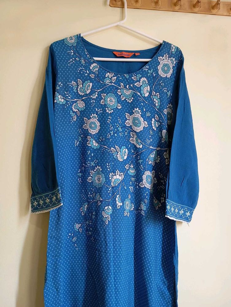 Floral Print long Kurti