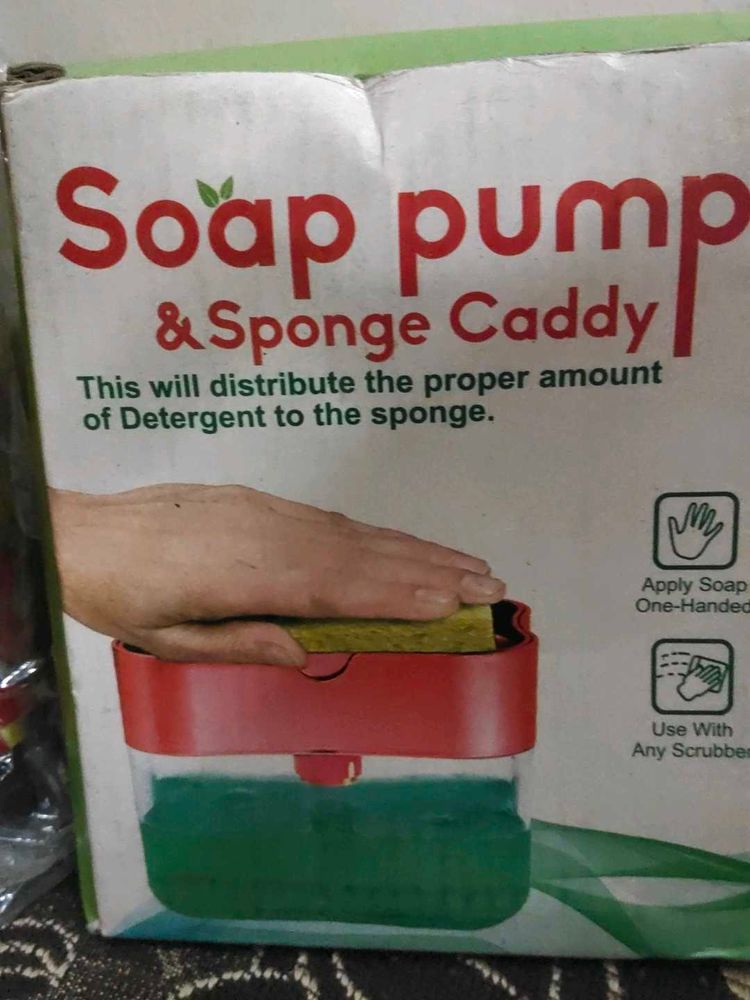 Soap Pump &amp; Sponge Caddy