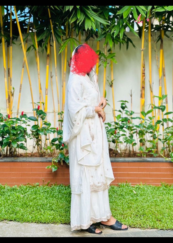 off white churidar set