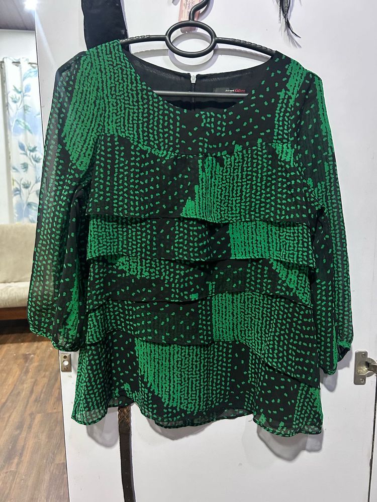 Zishen Layered Chiffon Top