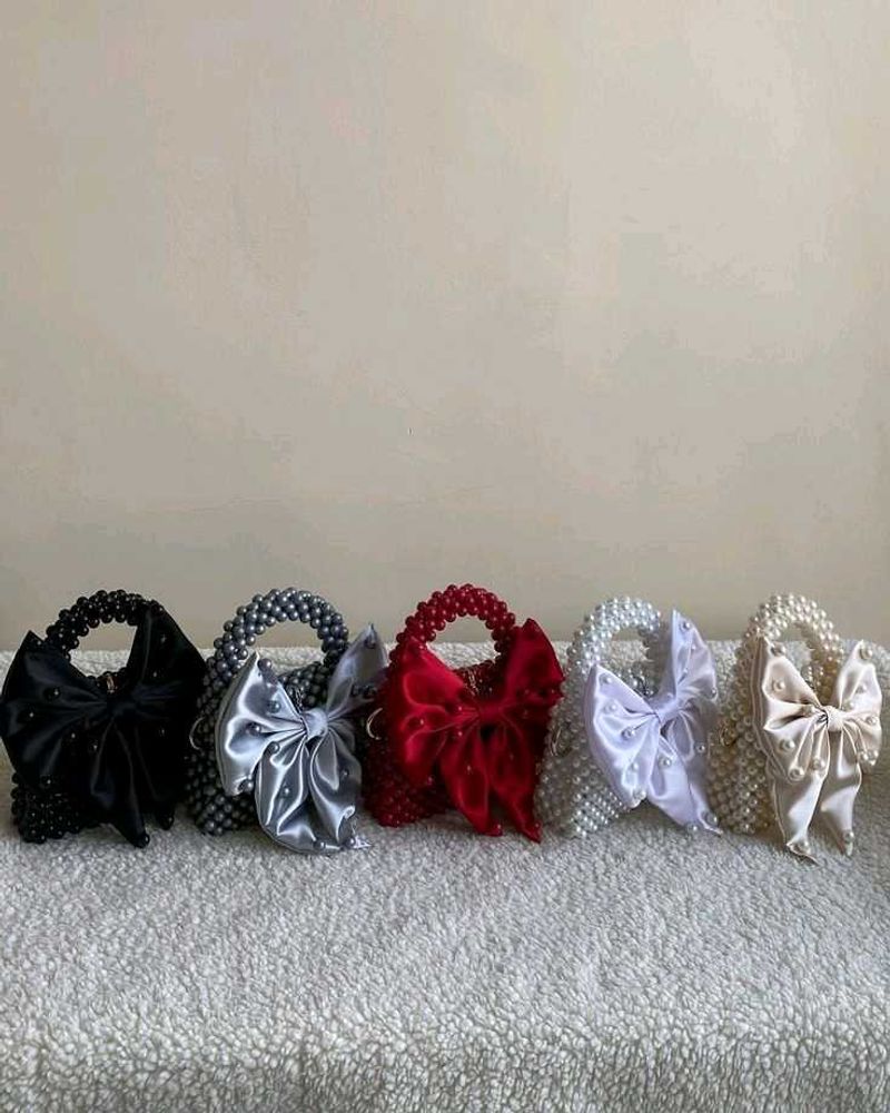 Beaded Bow Handbags