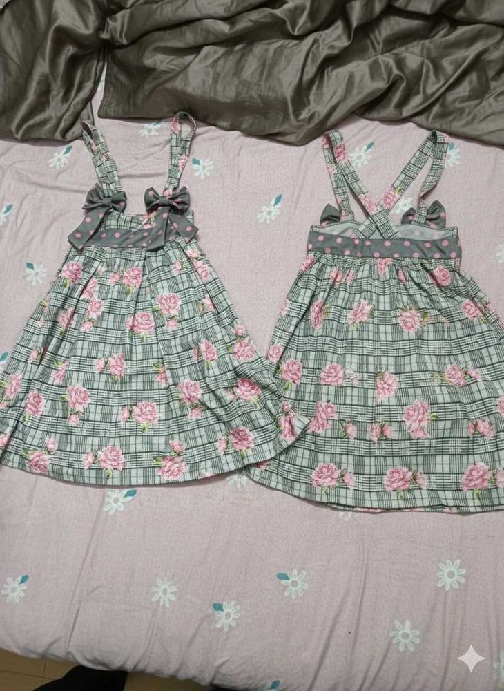 Floral Bow Accent Dress