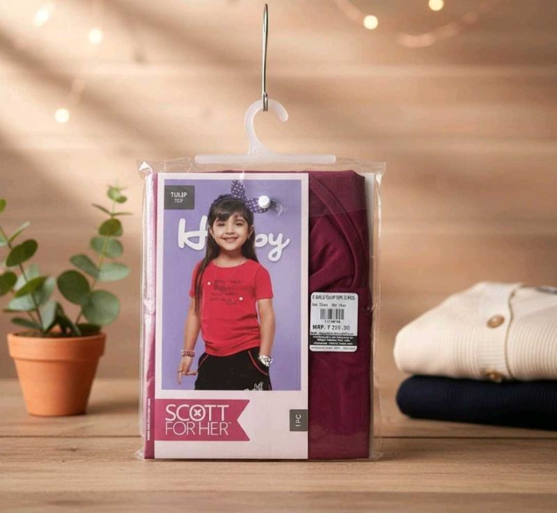 New Cute Girls Tulip Top(70)cm