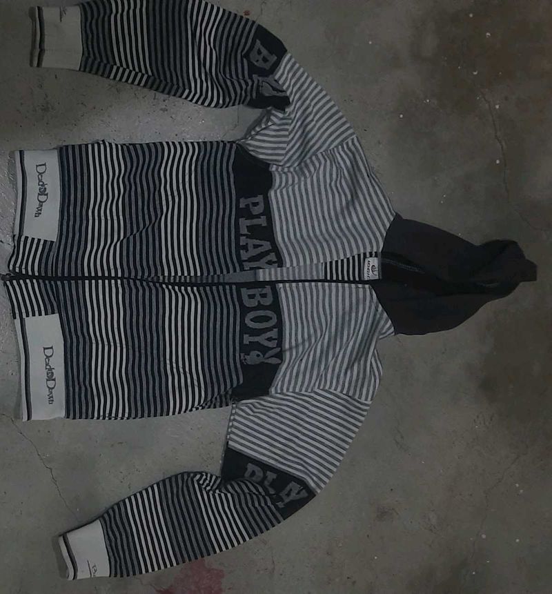 Playboy Striped Zip-Up jacket