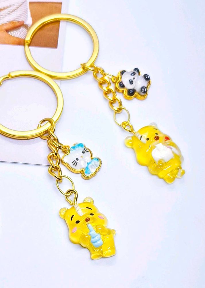 Pooh Keychains Set Of Two