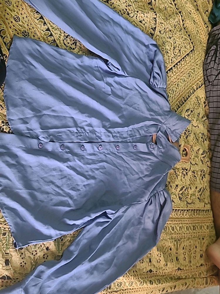 Balloon Sleeves Office Shirt